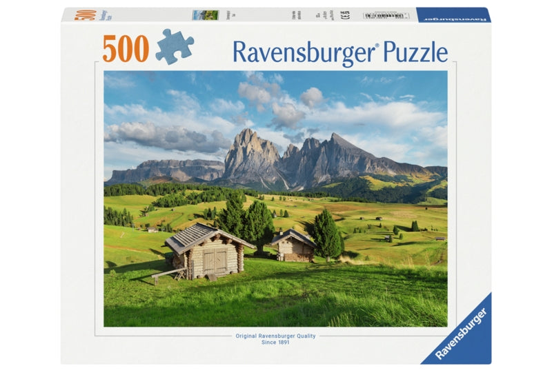 Ravensburger pussel - Dolomite Idyll Of Siusi 500 bitar