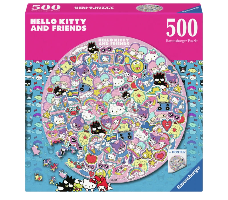 Ravensburger pussel - Hello Kitty Circular 500 bitar