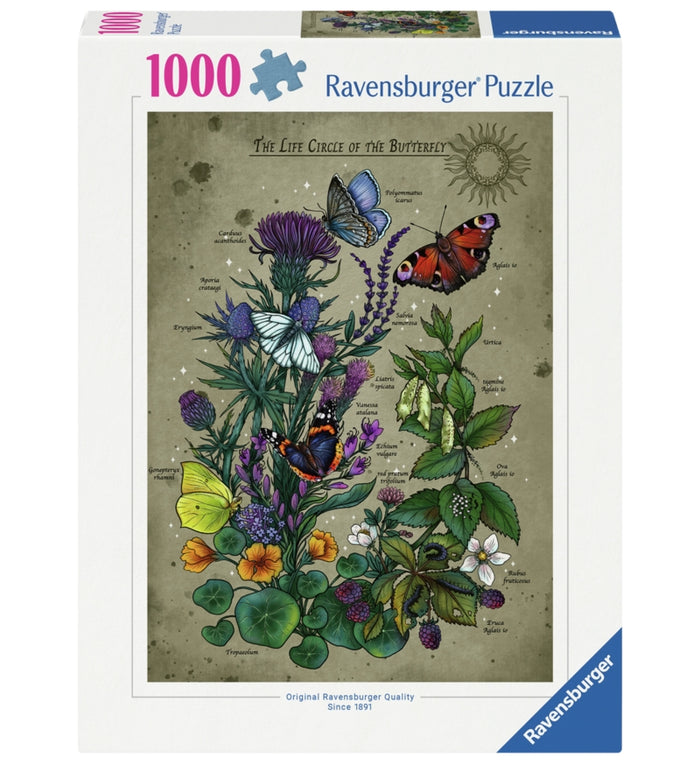 Ravensburger pussel - Lifecircle Butterfly 1000 bitar