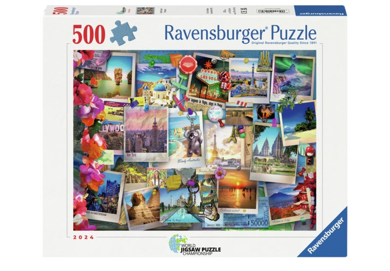 Ravensburger pussel - World Travel Pinboard 500 bitar