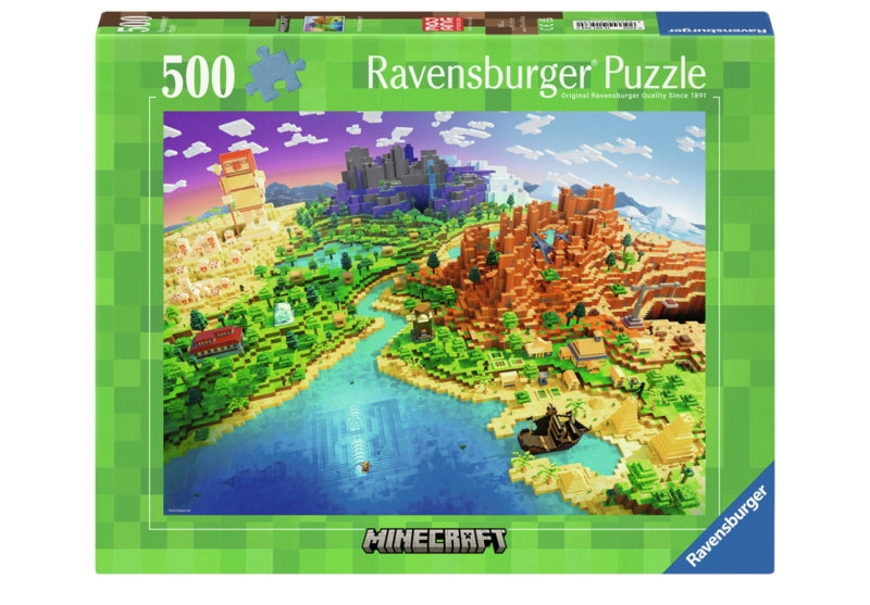 Ravensburger pussel - World of Minecraft 500 bitar