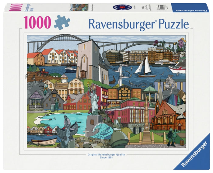 Ravensburger pussel - Norway Karmoy Haugesund 1000 bitar