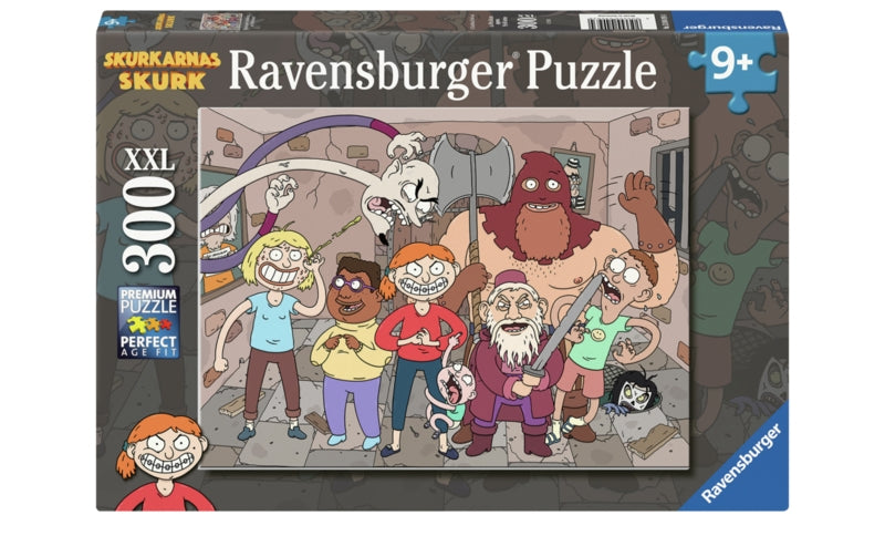 Ravensburger pussel - Skurkarnas Skurk:Skurkigaste Skurkarna?och Pelle Buster 300 bitar