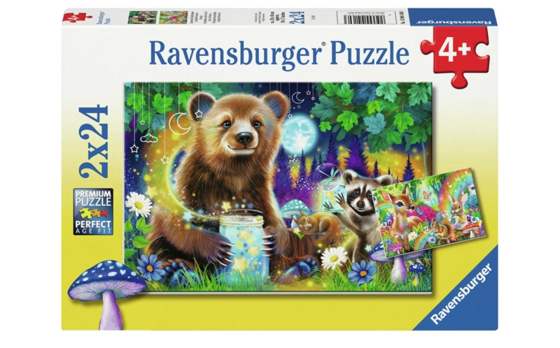 Ravensburger pussel - Lovable Woodland Friends 2x24 bitar