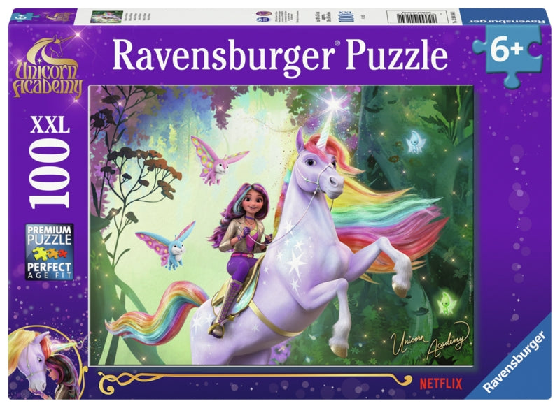 Ravensburger pussel - Unicorn Academy 100 bitar XXL