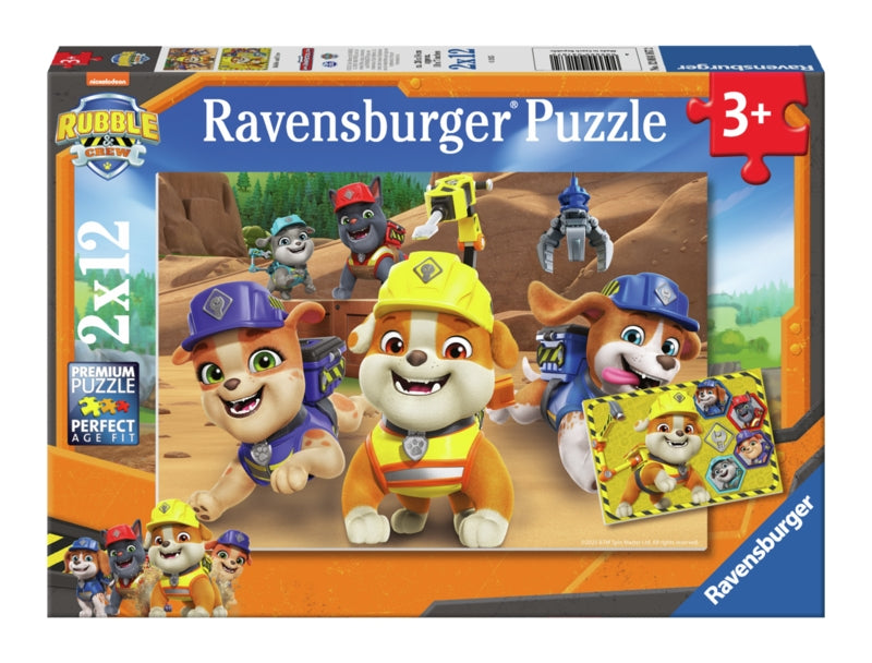 Ravensburger pussel - Rubble & Crew Team in Action! 2x12 bitar