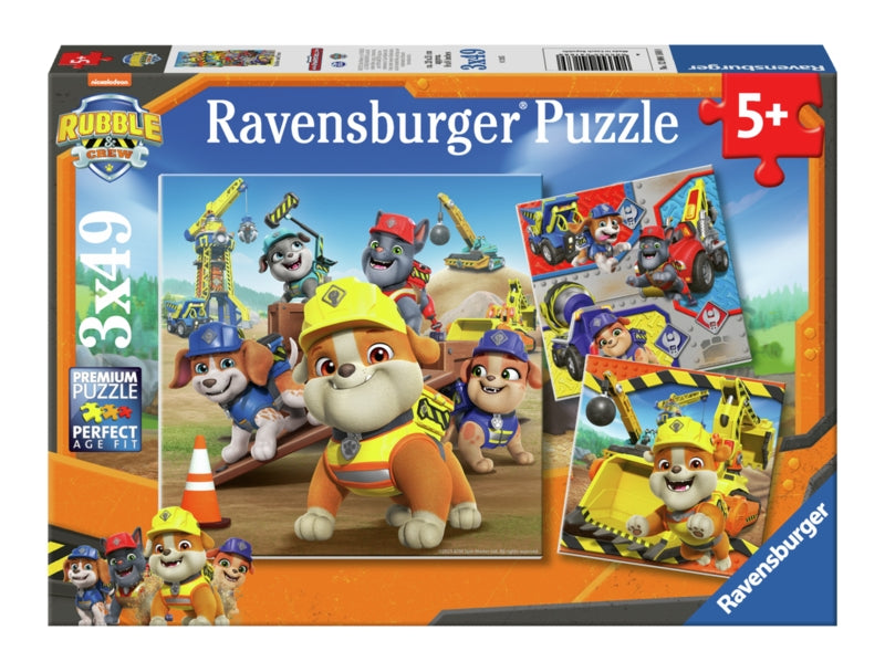 Ravensburger pussel - Rubble & Crew Work Vechicles 3x49 bitar