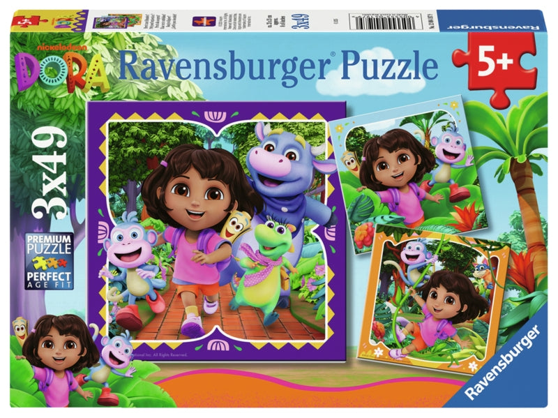 Ravensburger pussel - Dora the Explorer 3x49 bitar