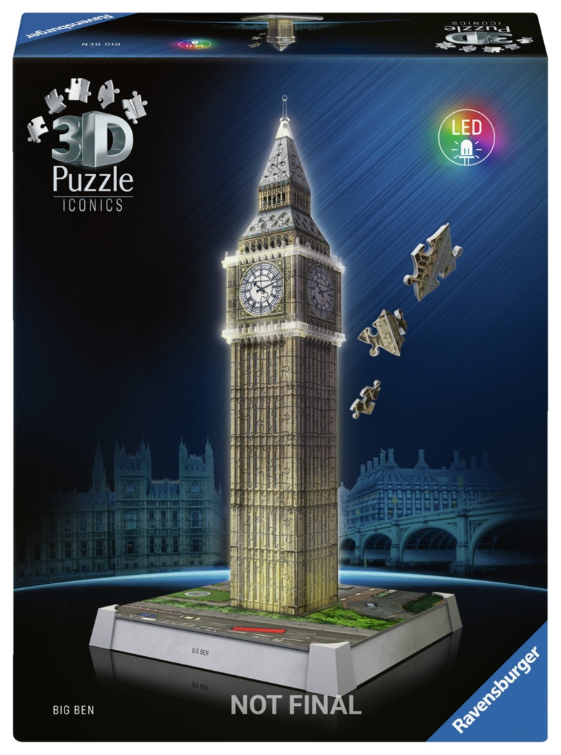 Ravensburger pussel - Iconics Big Ben with Light 216 bitar