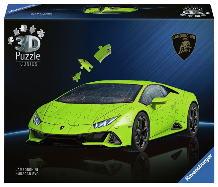Ravensburger pussel - Iconics Lamborghini Huracán EVO-Verde 108 bitar