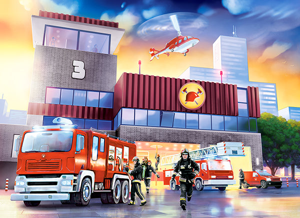 KIDEK pussel - Fire Station, 70-bitar
