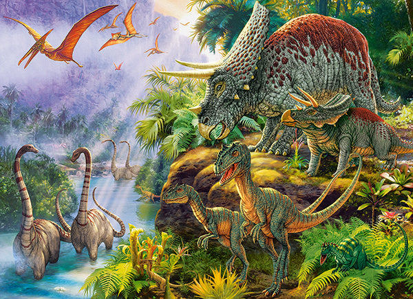KIDEK pussel - Dinosaur Valley, 200-bitar