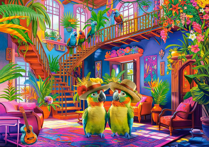KIDEK pussel - Parrots in Paradise, 500-bitar