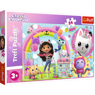KÄRNAN, PUSSEL, TREFL - 24 BIT MAXI GABBY'S DOLLHOUSE