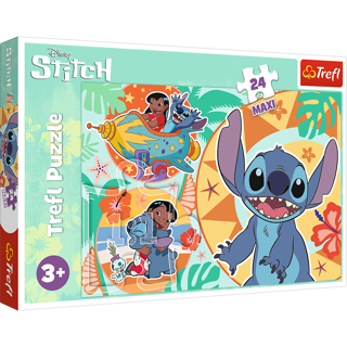 KÄRNAN, PUSSEL, TREFL - 24 BIT MAXI HAPPY DAYS OF LILO & STITCH