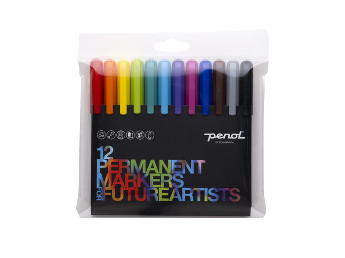 Tactic Penol 12 Permanent Markers
