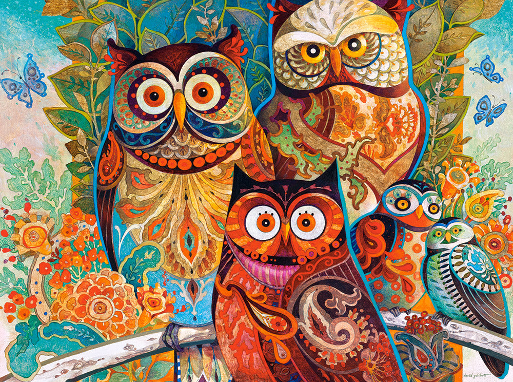 KIDEK pussel - Owls, 2000-bitar