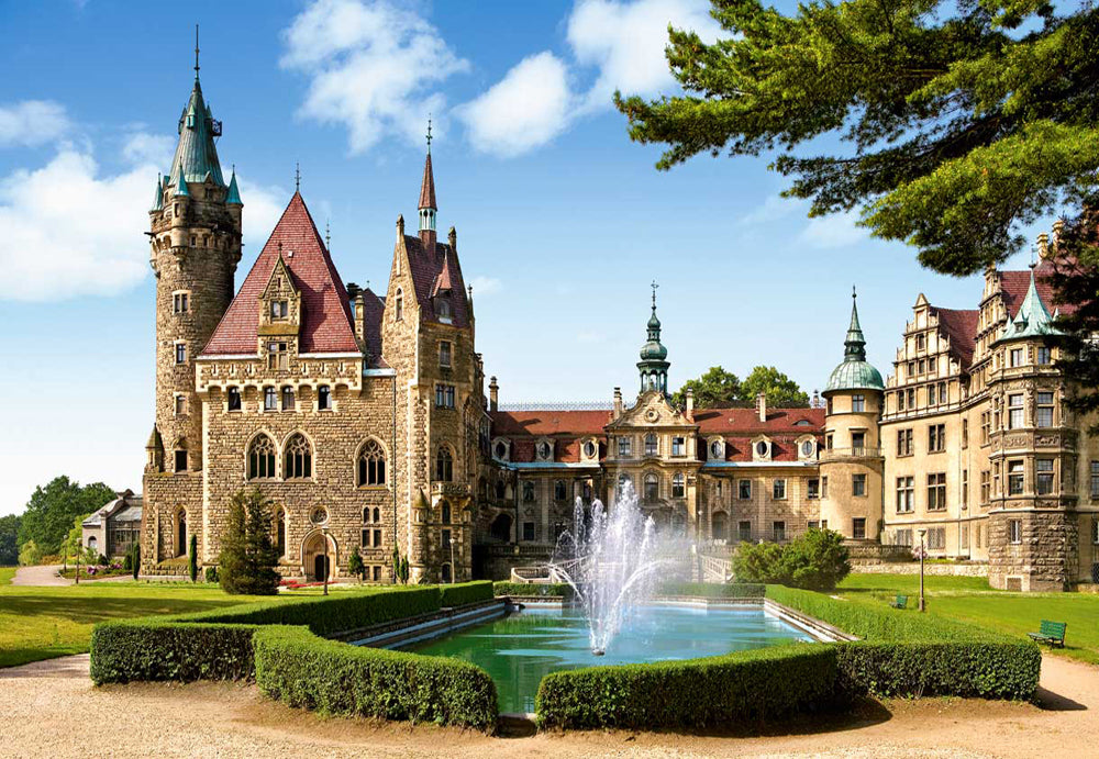 KIDEK pussel - Moszna Castle, Poland, 1500-bitar