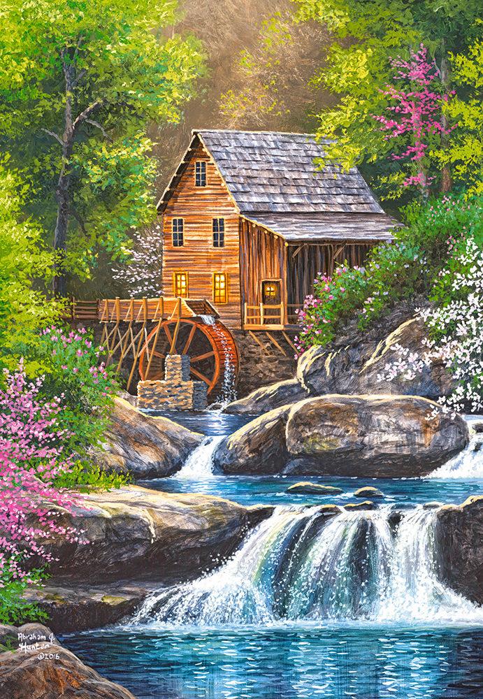KIDEK pussel - Spring Mill, 1000-bitar
