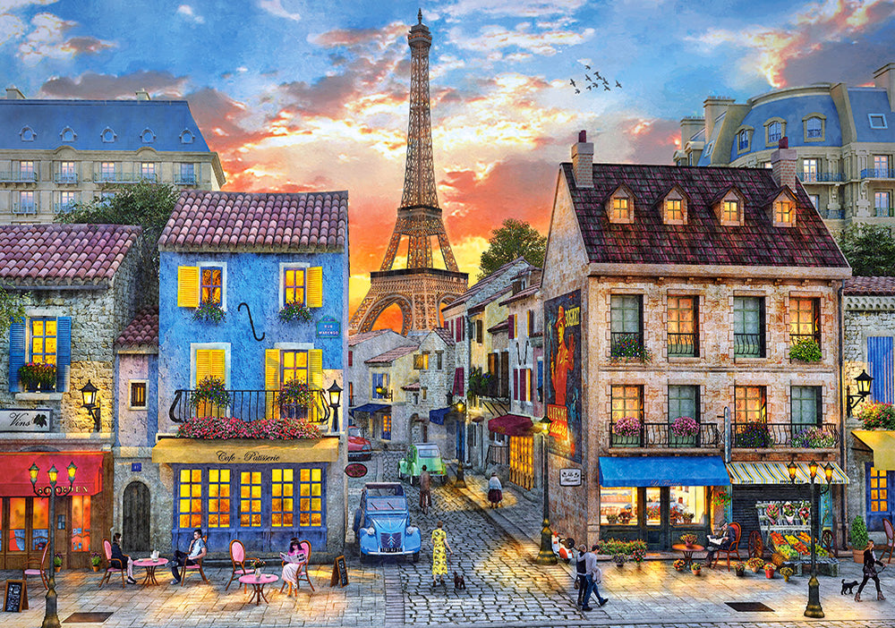 KIDEK pussel - Streets of Paris, 500-bitar