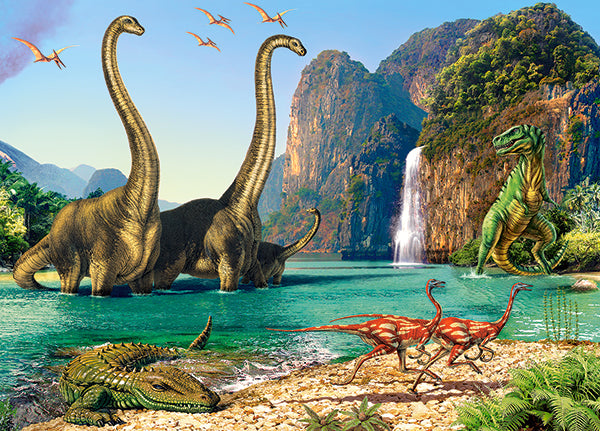 KIDEK pussel - In the Dinosaurs World, 60-bitar