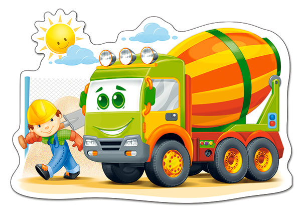KIDEK pussel - Concrete Mixer, 12-bitar