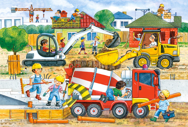 KIDEK pussel - Construction Site, 40-bitar