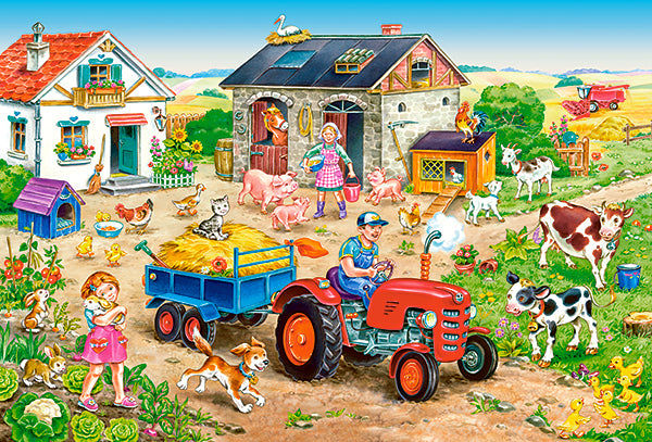 KIDEK pussel - Life on the Farm, 40-bitar