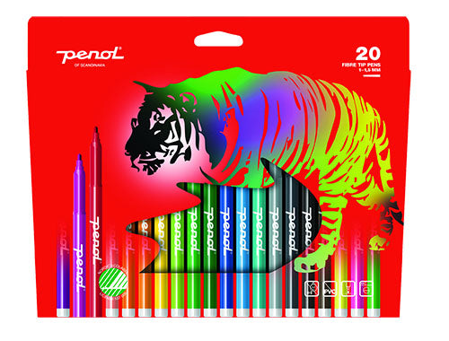Tactic Penol Fiberpennor 20-pack