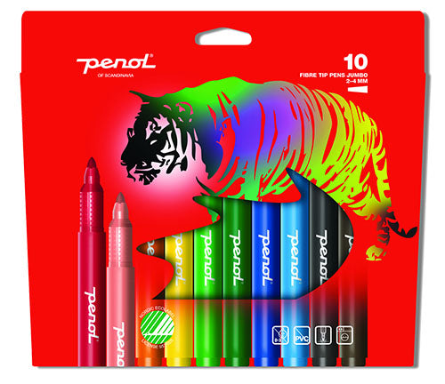 Tactic Breda fiberpennor 10-pack