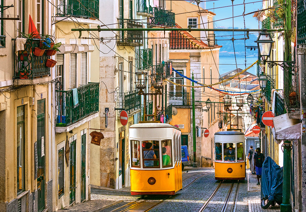 KIDEK pussel - Lisbon Trams, Portugal, 1000-bitar