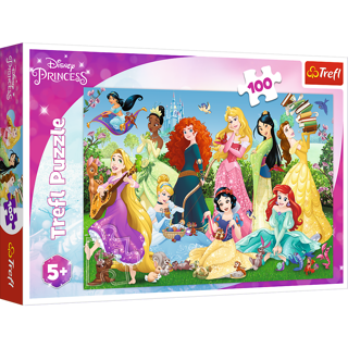 KÄRNAN, PUSSEL, TREFL - 100 BIT DISNEY PRINCESS