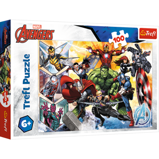 KÄRNAN, PUSSEL, TREFL - 100 BIT THE AVENGERS