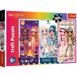 KÄRNAN, PUSSEL, TREFL - 100 BIT RAINBOW HIGH