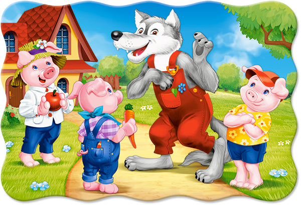 KIDEK pussel - Three Little Pigs, 20-bitar