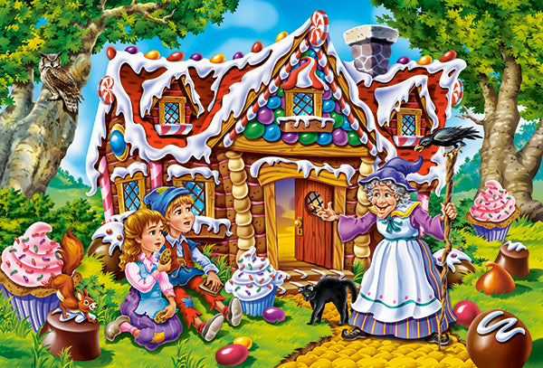 KIDEK pussel - Hansel and Gretel, 40-bitar