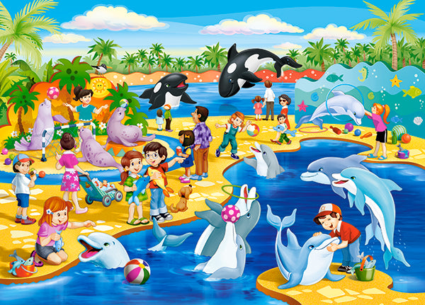 KIDEK pussel - Dolphinarium, 60-bitar