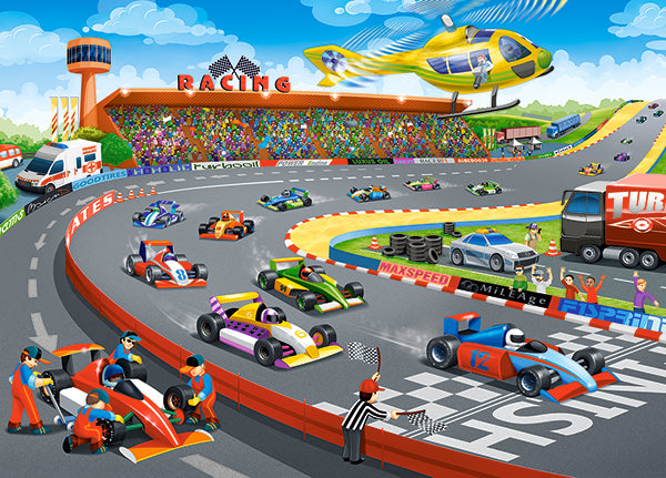 KIDEK pussel - Formula Racing, 120-bitar