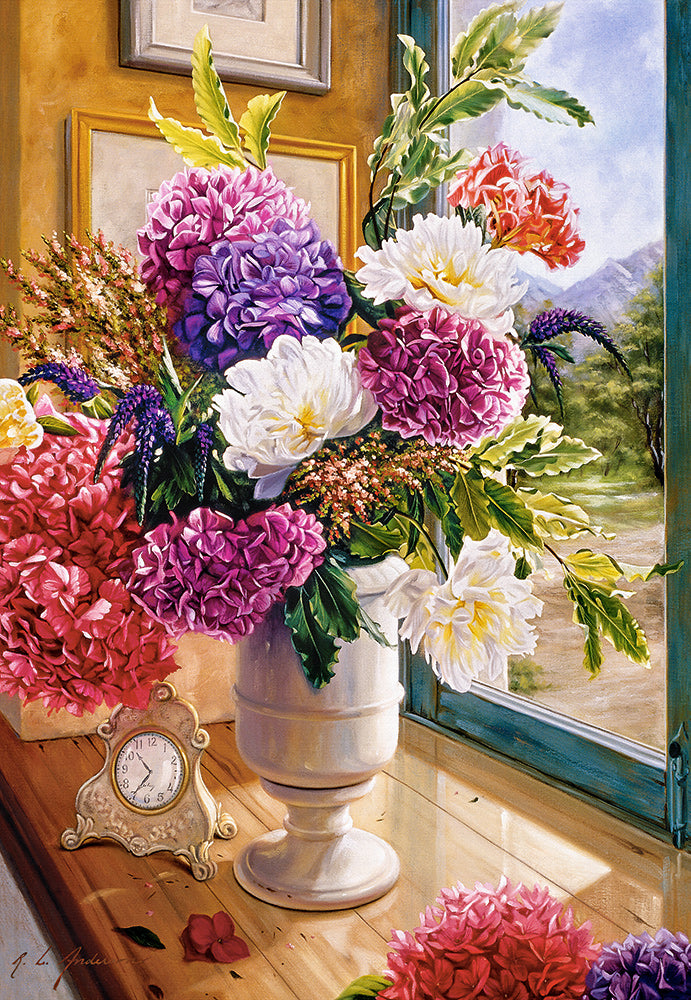 KIDEK pussel - Still Life with Hydrangeas, 1000-bitar