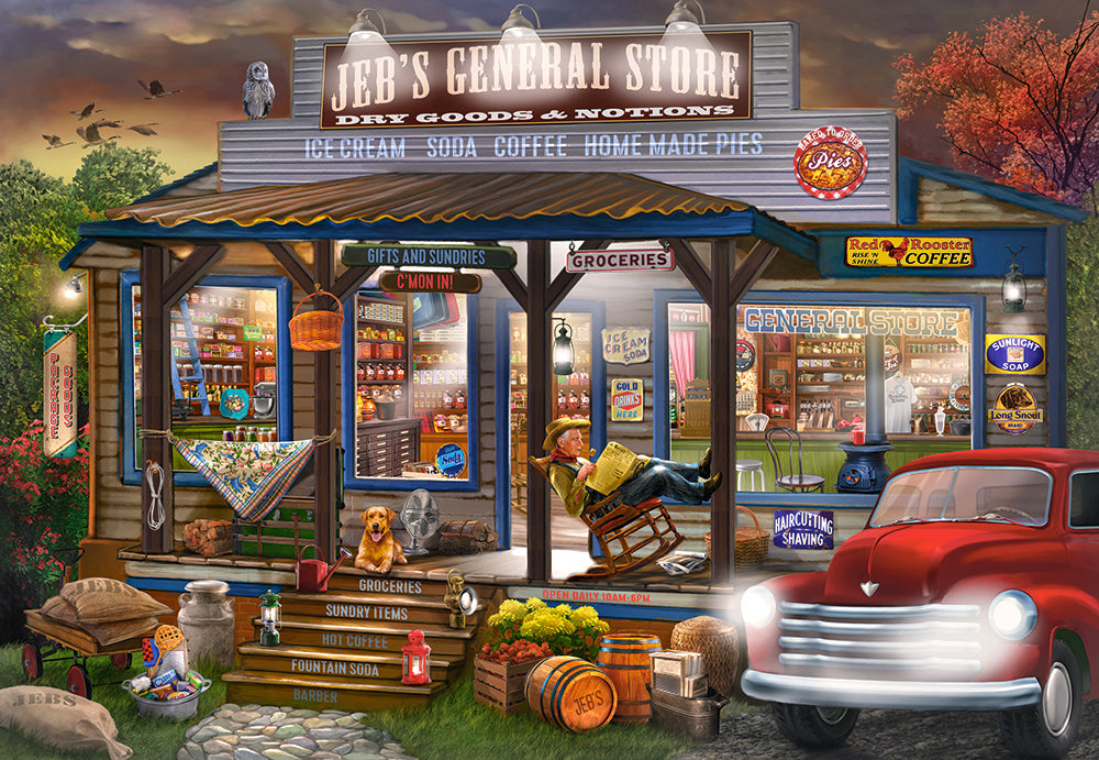 KIDEK pussel - Jeb's General Store, 1000-bitar