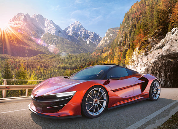 KIDEK pussel - Sports Car, 100-bitar