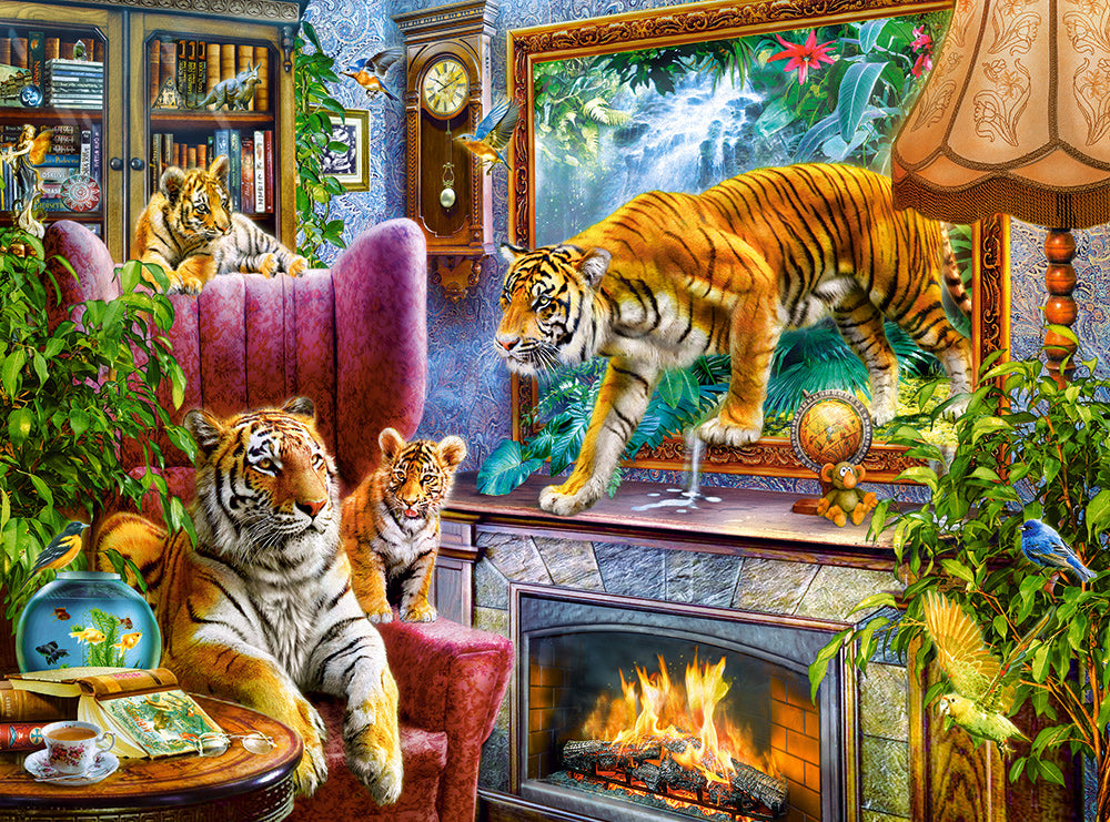 KIDEK pussel - Tigers coming to life, 3000-bitar