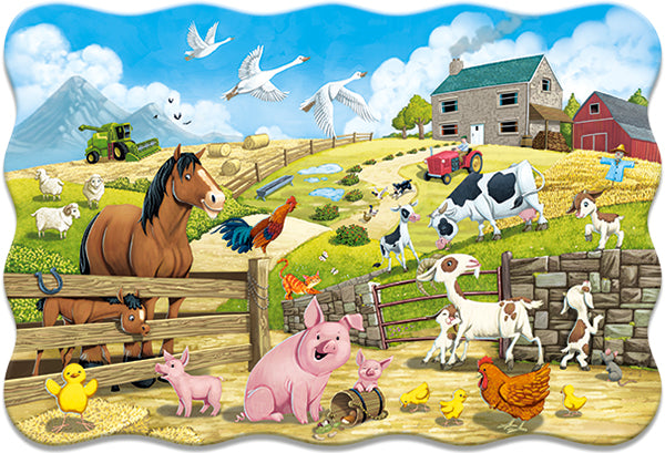 KIDEK pussel - Animals on the Farm, 20-bitar
