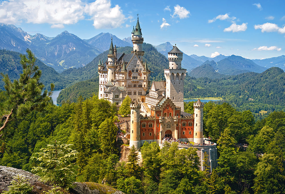 KIDEK pussel - View of the Neuschwanstein Castle, Germany, 500-bitar