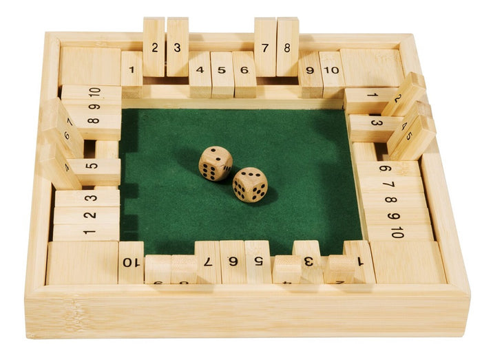 KIDEK - Bamboo Game - Shut the box för 4 bitar spelare