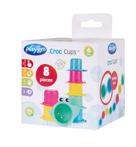 Playgro - Playgro Crocodile Cups 6m+