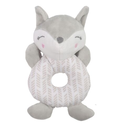 Carlo Baby Fleecefilt Grå Prick & Gosedjur Giftset Grå Räv