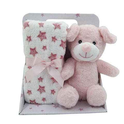 Carlo Baby Fleecefilt & Gosedjur Hund