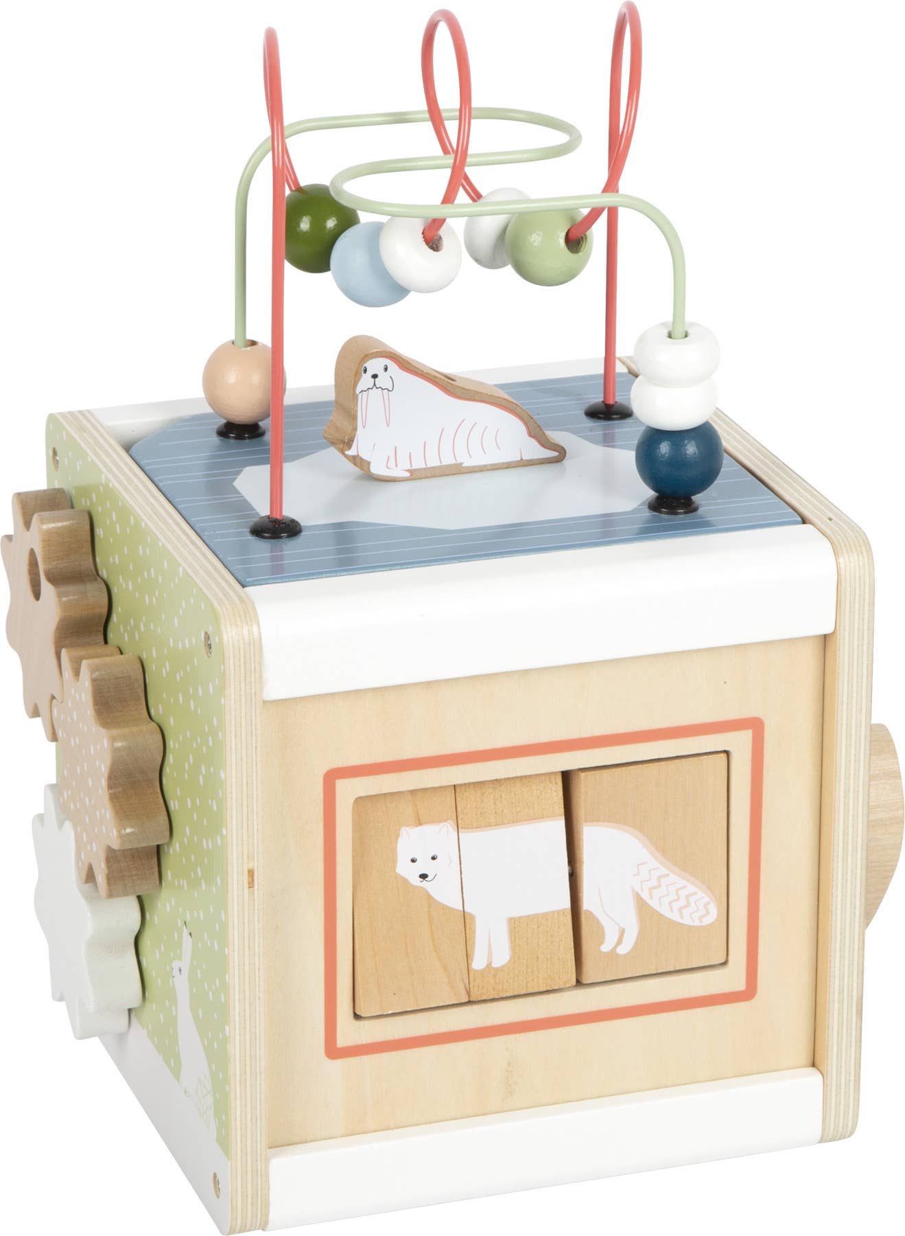 small foot Arctic Motor Skills Cube | Babyleksaker | Trä