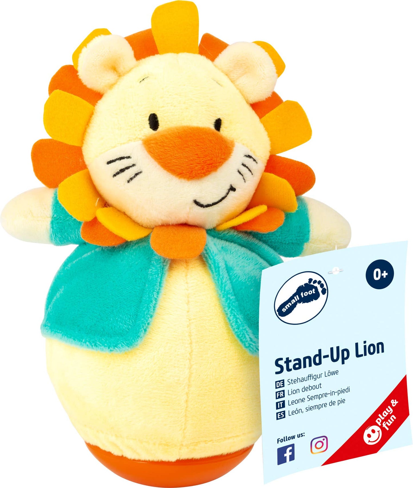 small foot Stående upp figur lejon | stoppad leksak |